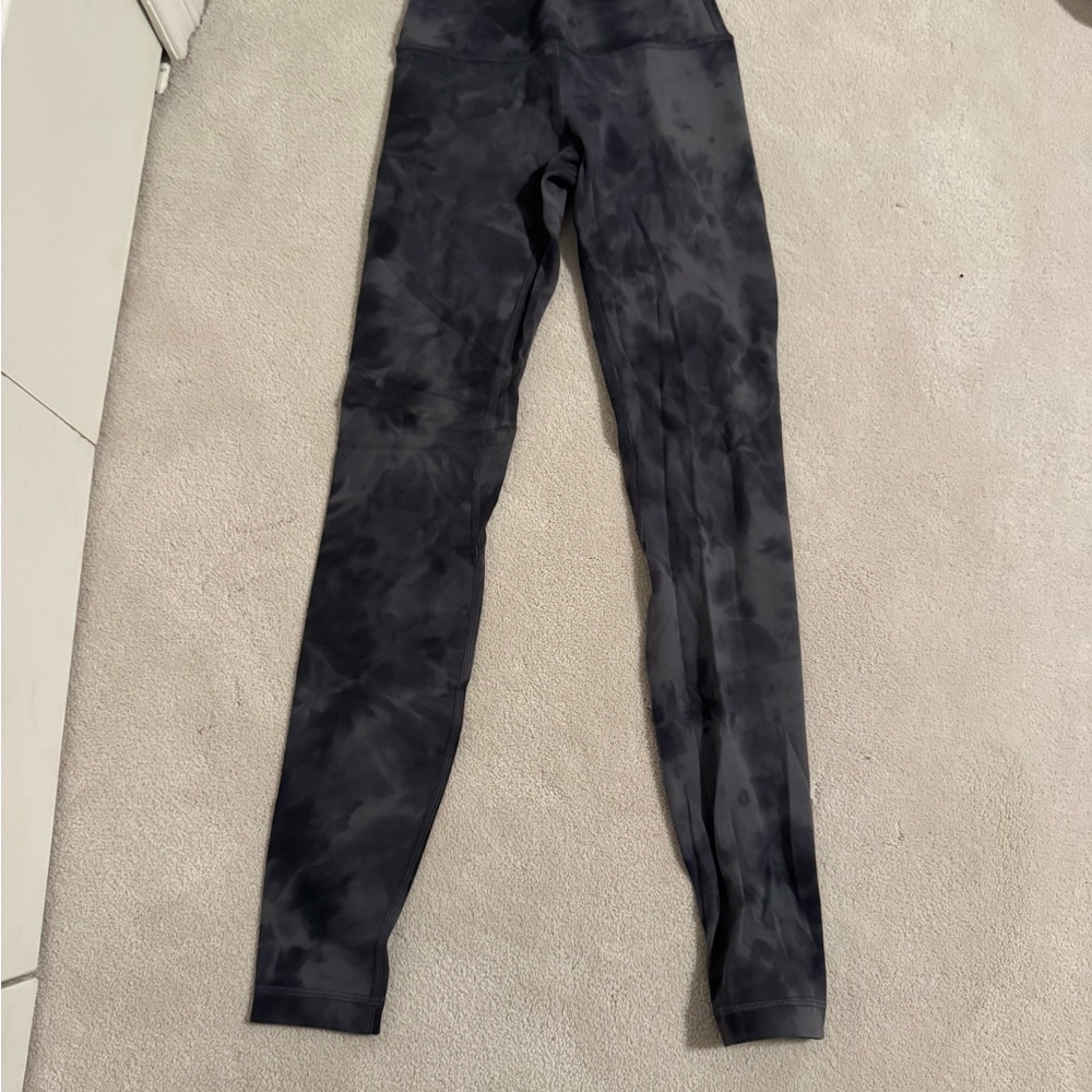 Lululemon Black Tie-Dye Leggings